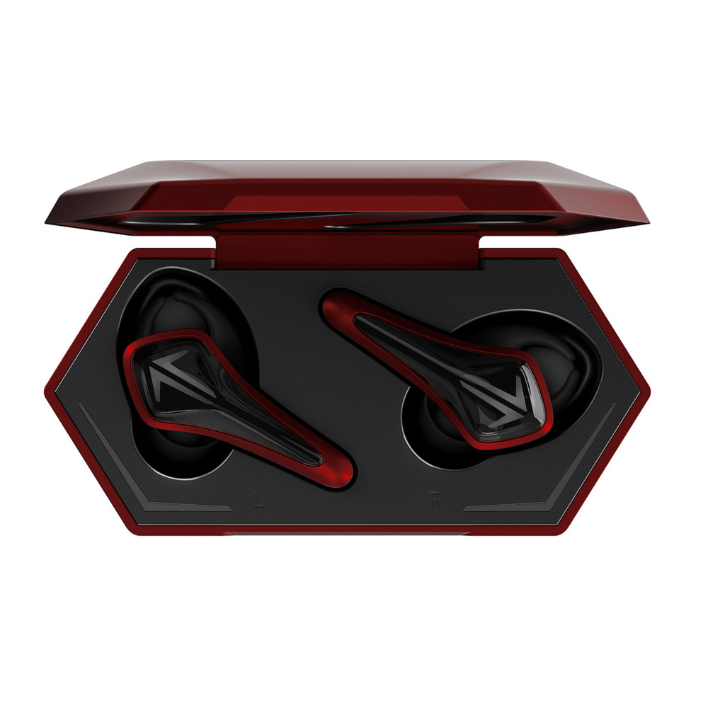 SR-BH60-R GamesMonic BT 5.0 Wireless TWS Earbuds w/ Mic, Charging Case, Enhanced Sound & Bass (Red)
