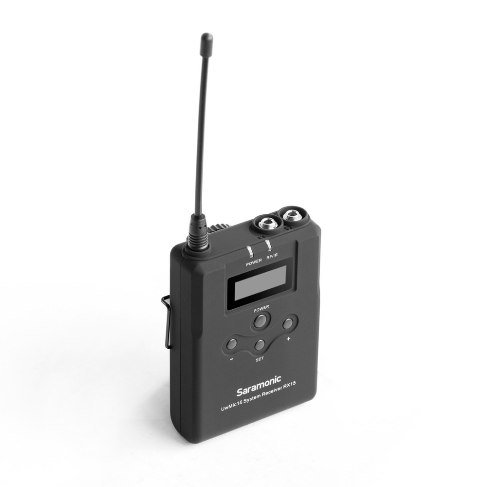 UwMic15 16-Ch UHF Wireless Lavalier Microphone System w/ Portable Camera-Mountable Wireless Receiver