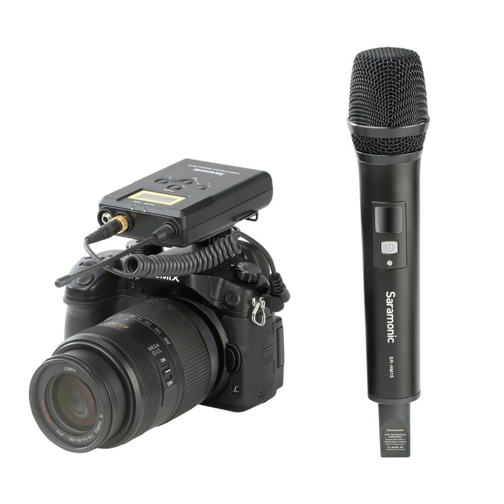 SR-HM15 UHF Wireless Handheld Interview Microphone for the UwMic15 SR-RX15 Receiver