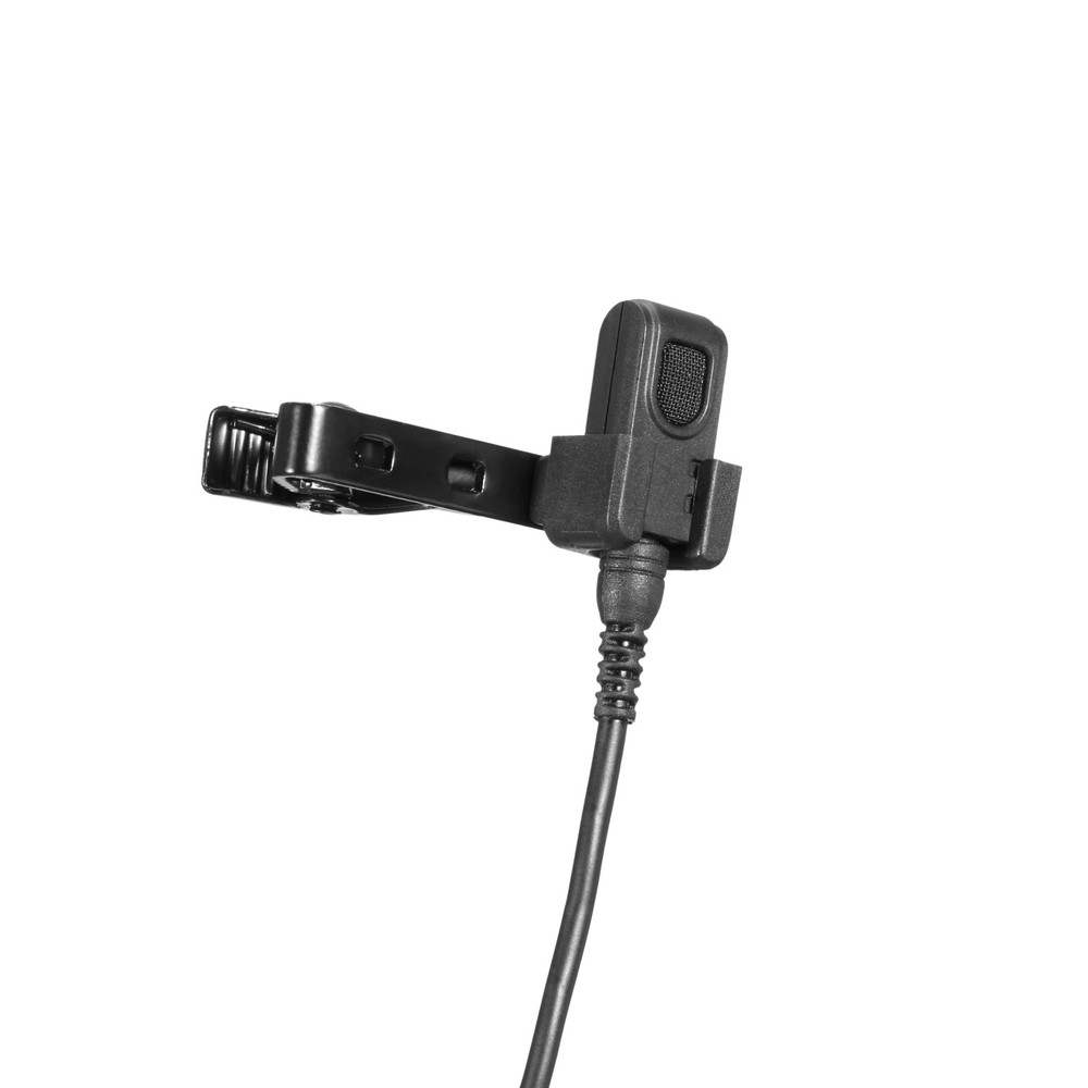 DK4C Broadcast Omnidirectional Lavalier Microphone with 4-Pin Hirose for Audio-Technica Transmitters