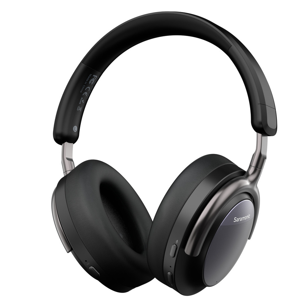 SR-BH900 Advanced BT 5.0 Noise-Cancelling Over-Ear Headphones w/ 40mm  Drivers & Leather Earpads