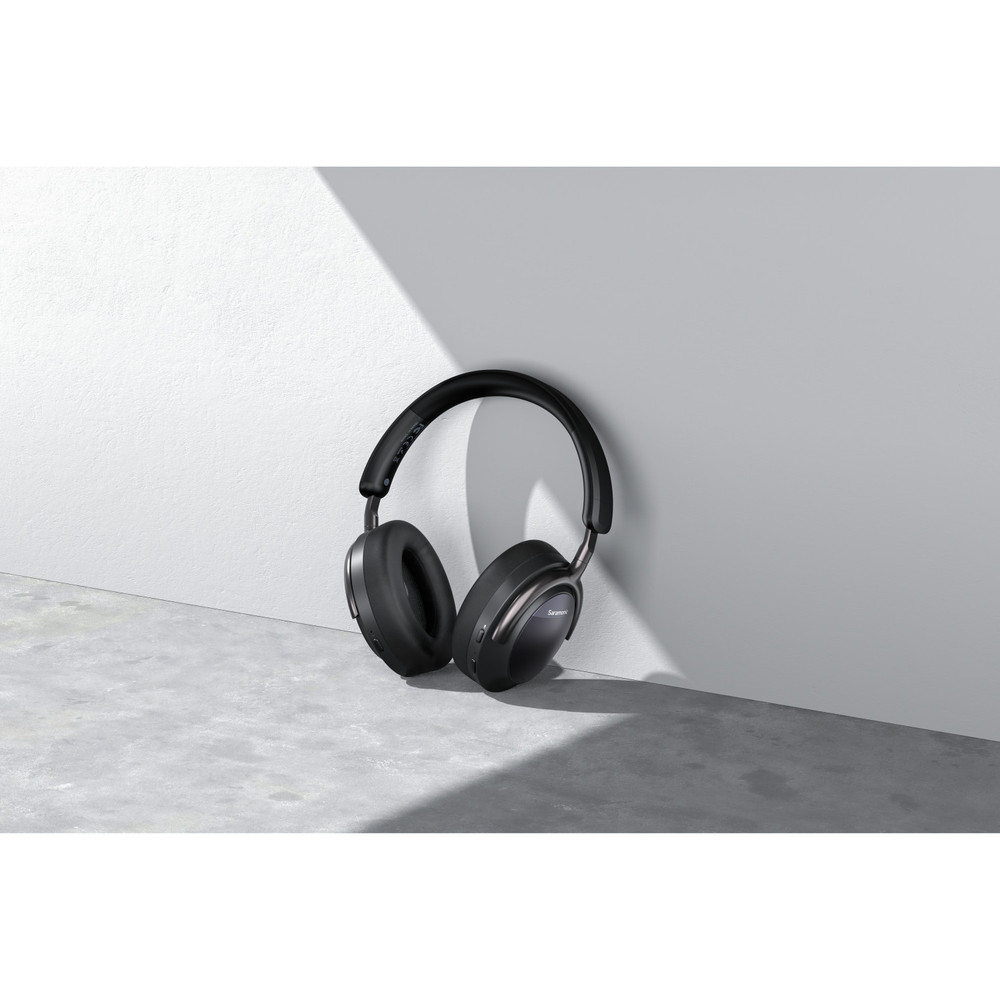 SR-BH900 Advanced BT 5.0 Noise-Cancelling Over-Ear Headphones w/ 40mm  Drivers & Leather Earpads