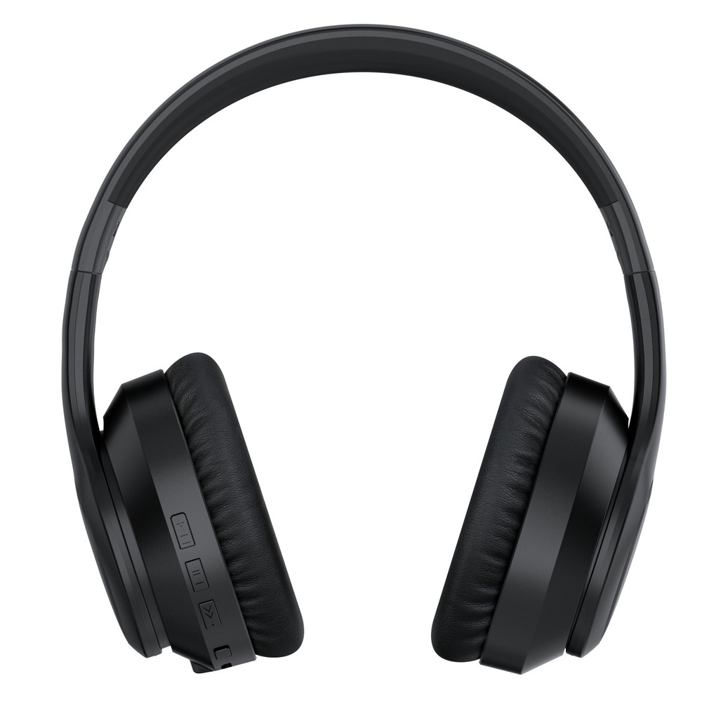 SR-BH600 Wireless BT 5.0 ANC Noise-Cancelling Over-Ear Headphones w/ 40mm  Drivers & Leather Earpads