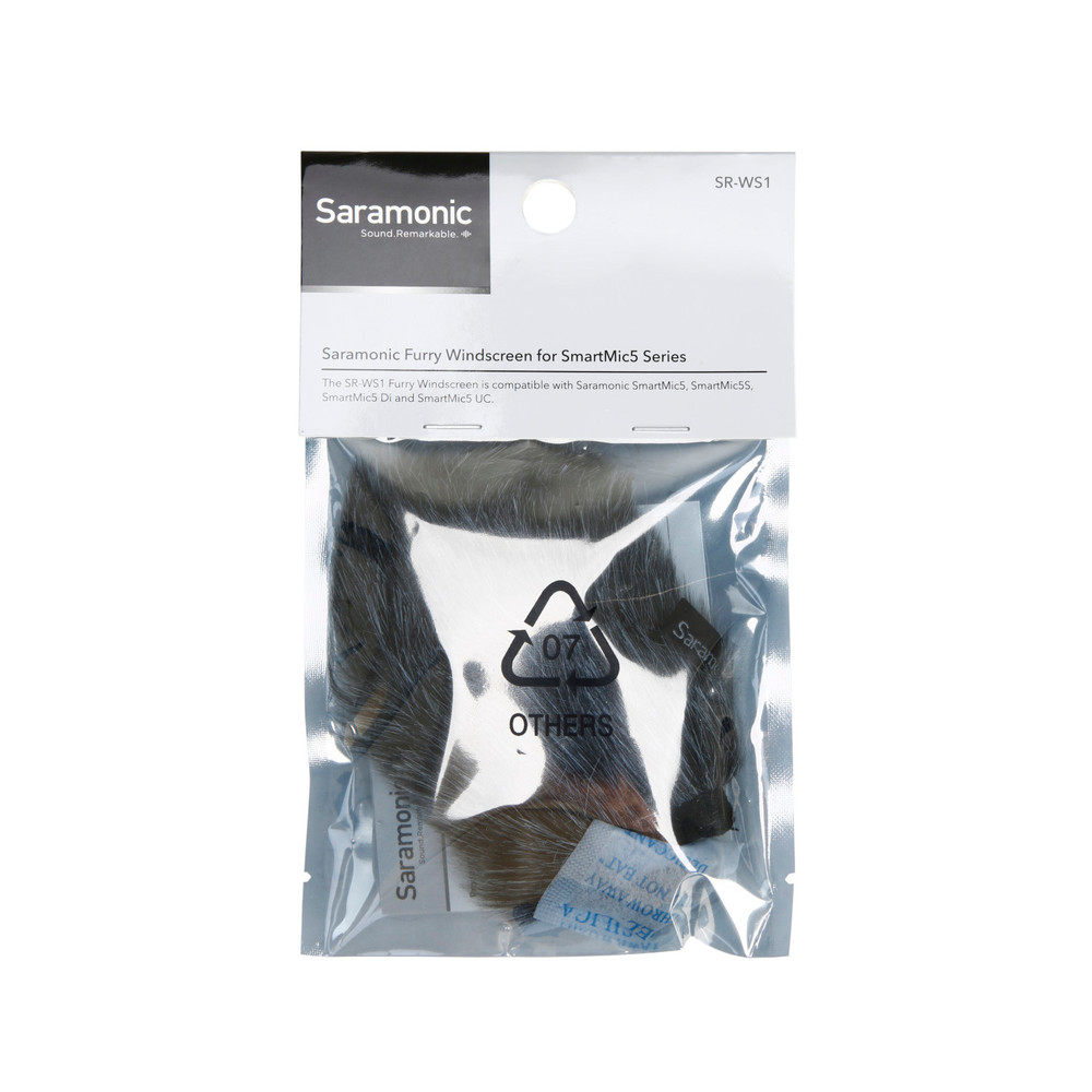 SR-WS1 Replacement High-Wind Furry Windscreen for Saramonic SmartMic5 Series Microphones
