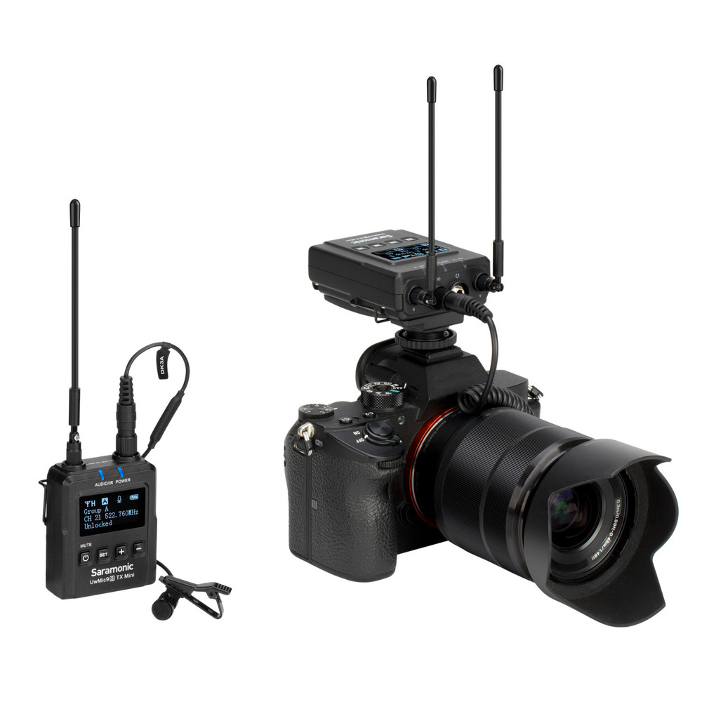 UwMic9S Mini Kit 1 Advanced Wireless UHF Lavalier System w/ Micro  Transmitter, Dual Receiver, Case,