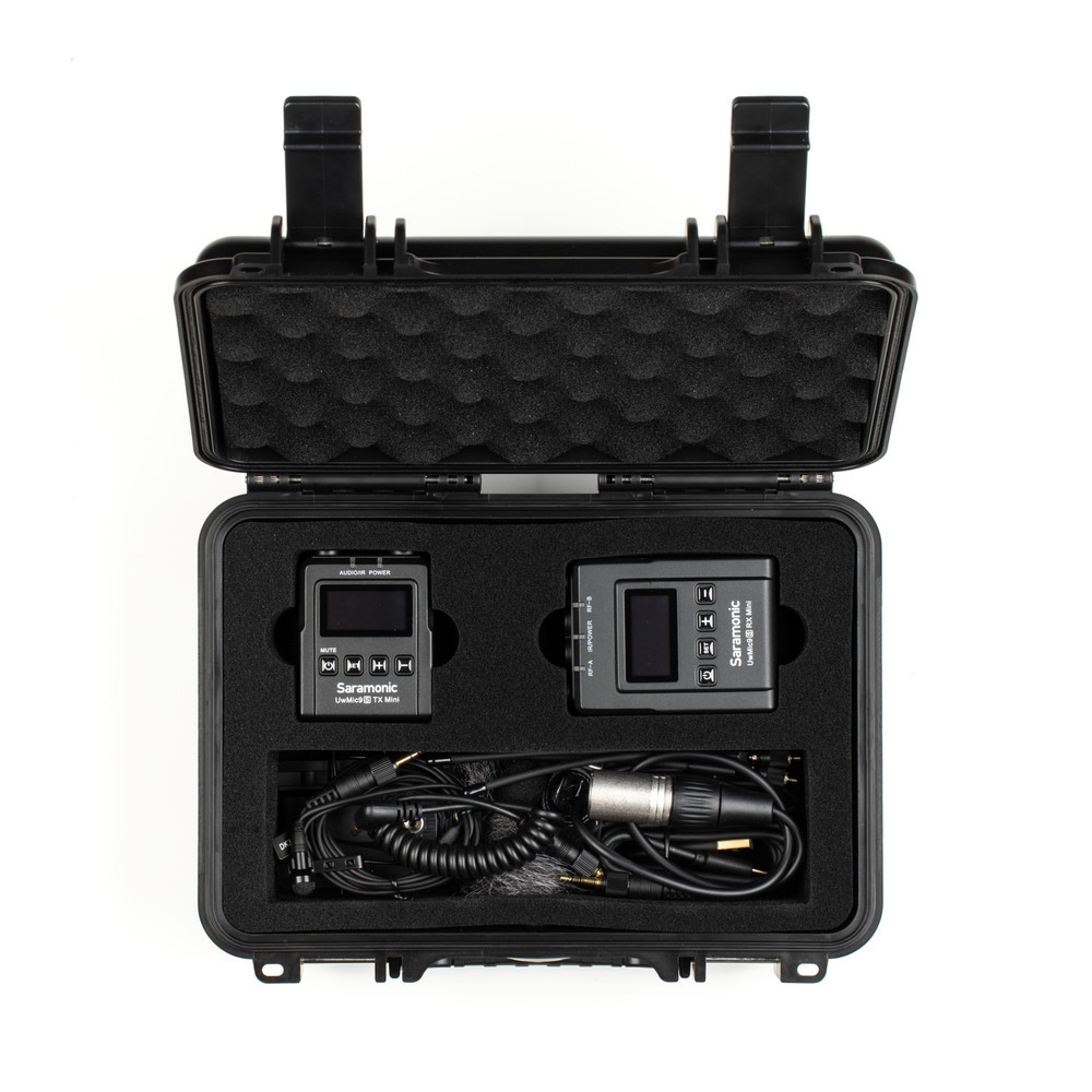 UwMic9S Mini Kit 1 Advanced Wireless UHF Lavalier System with Micro Transmitter, Micro Dual Camera-Mount Receiver, Premium DK3A Lavalier, Li-Ion Power & more