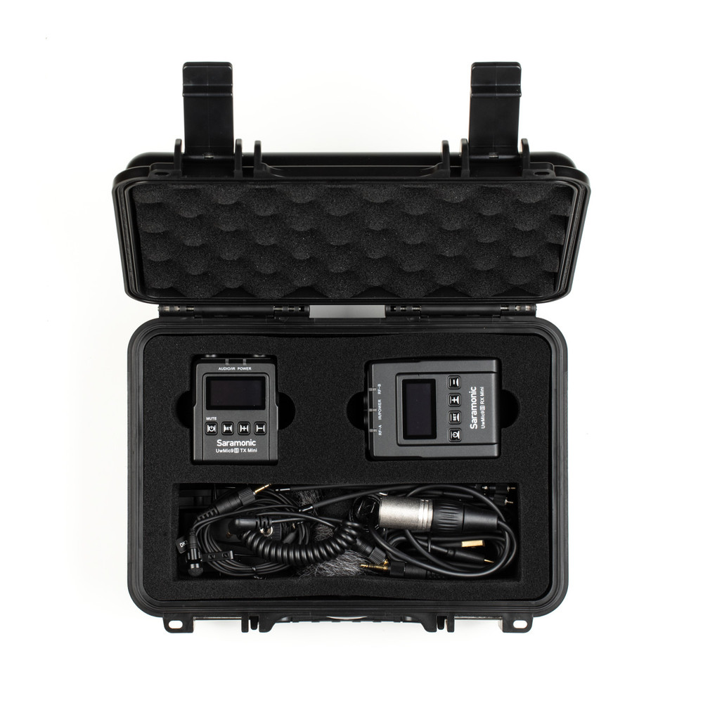 UwMic9S Mini Kit 1 Advanced Wireless UHF Lavalier System w/ Micro Transmitter, Dual Receiver, Case,