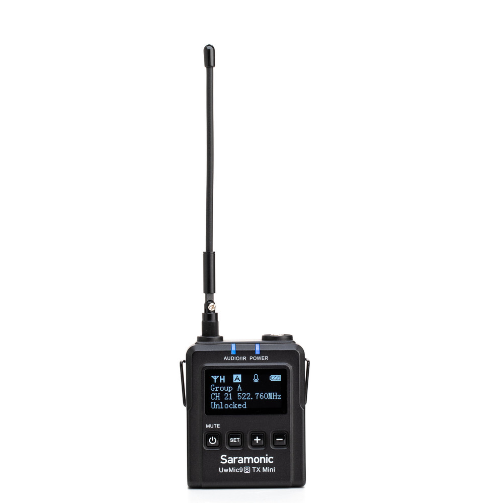 UwMic9S Mini Kit 1 Advanced Wireless UHF Lavalier System w/ Micro Transmitter, Dual Receiver, Case,