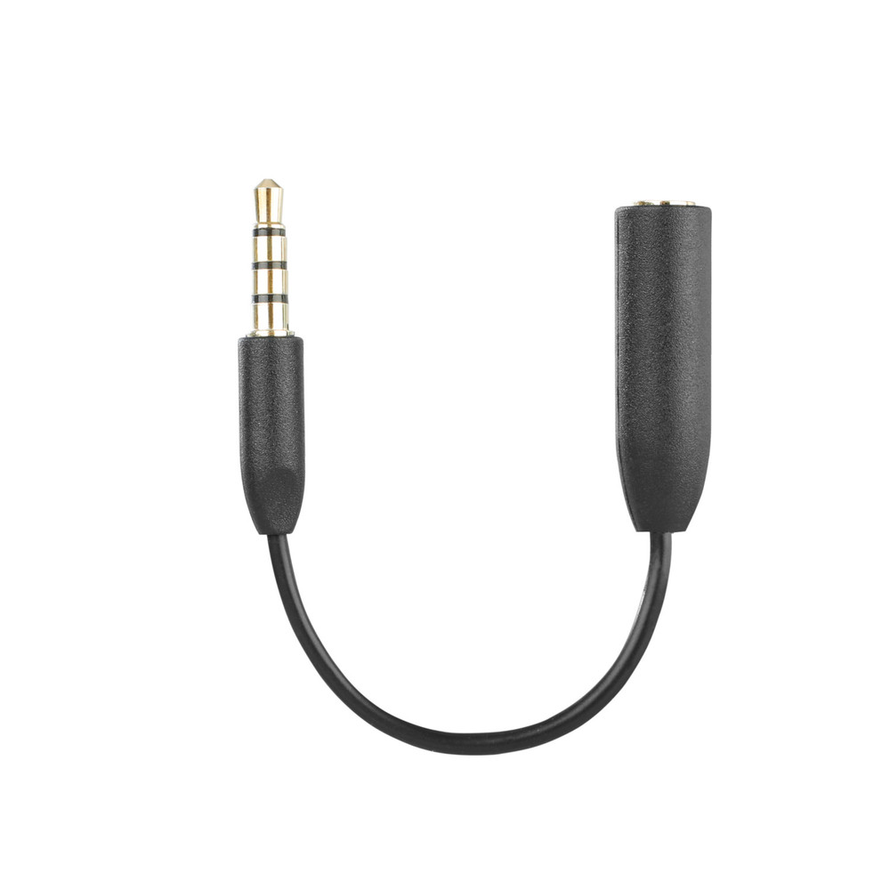 SR-UC201 Female 3.5mm TRS to Male 3.5mm TRRS Microphone Adapter Cable for Mobile Devices & Computers (Open Box)