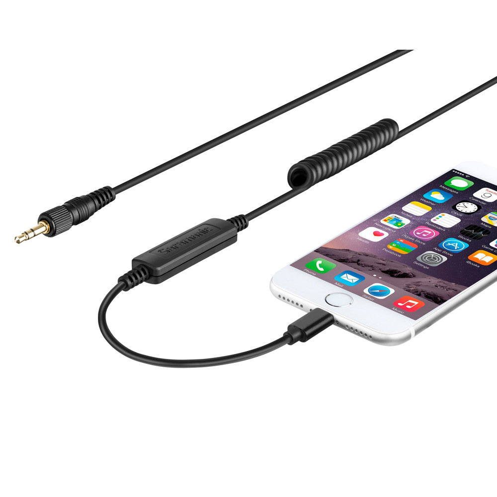 SR-C2000 3.5mm TRS Male to Lightning Microphone & Audio Input Audio Adapter  for iPhones & iPads