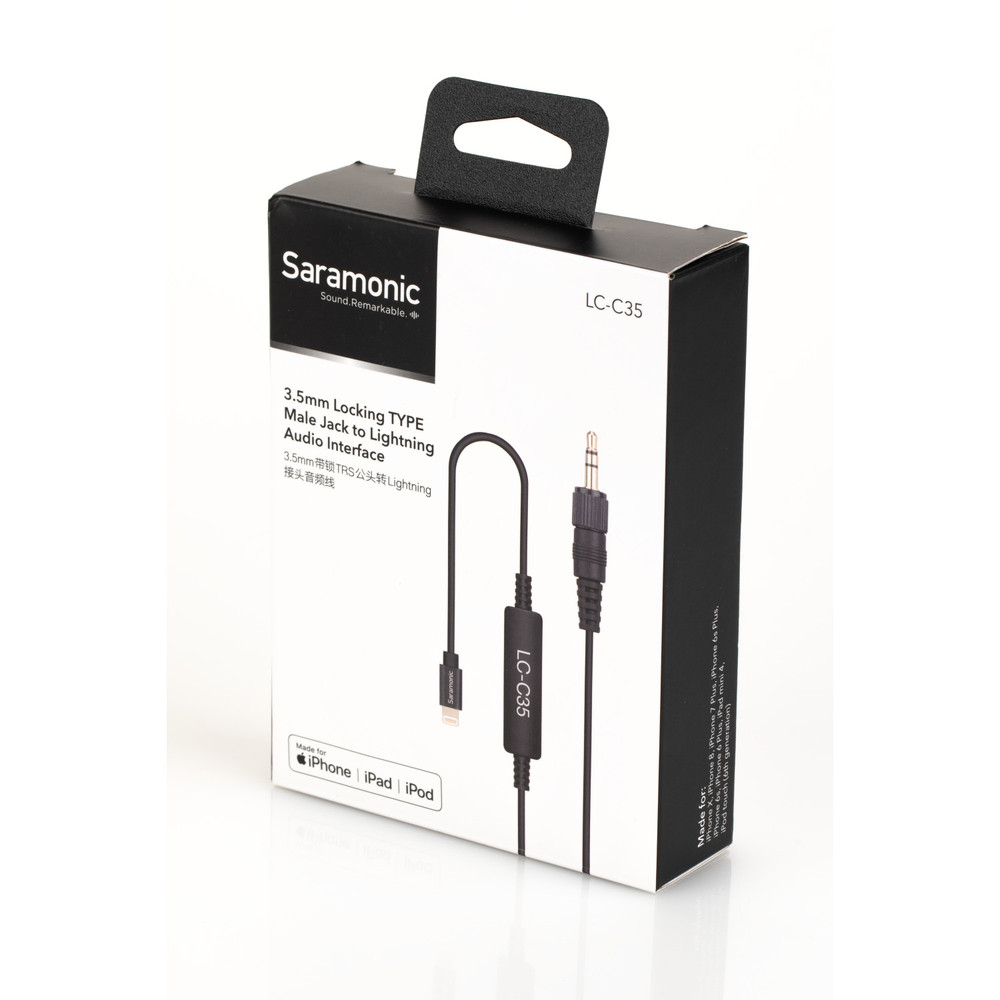 Saramonic LC-XLR Cable Interface with XLR-F to Apple Lightning