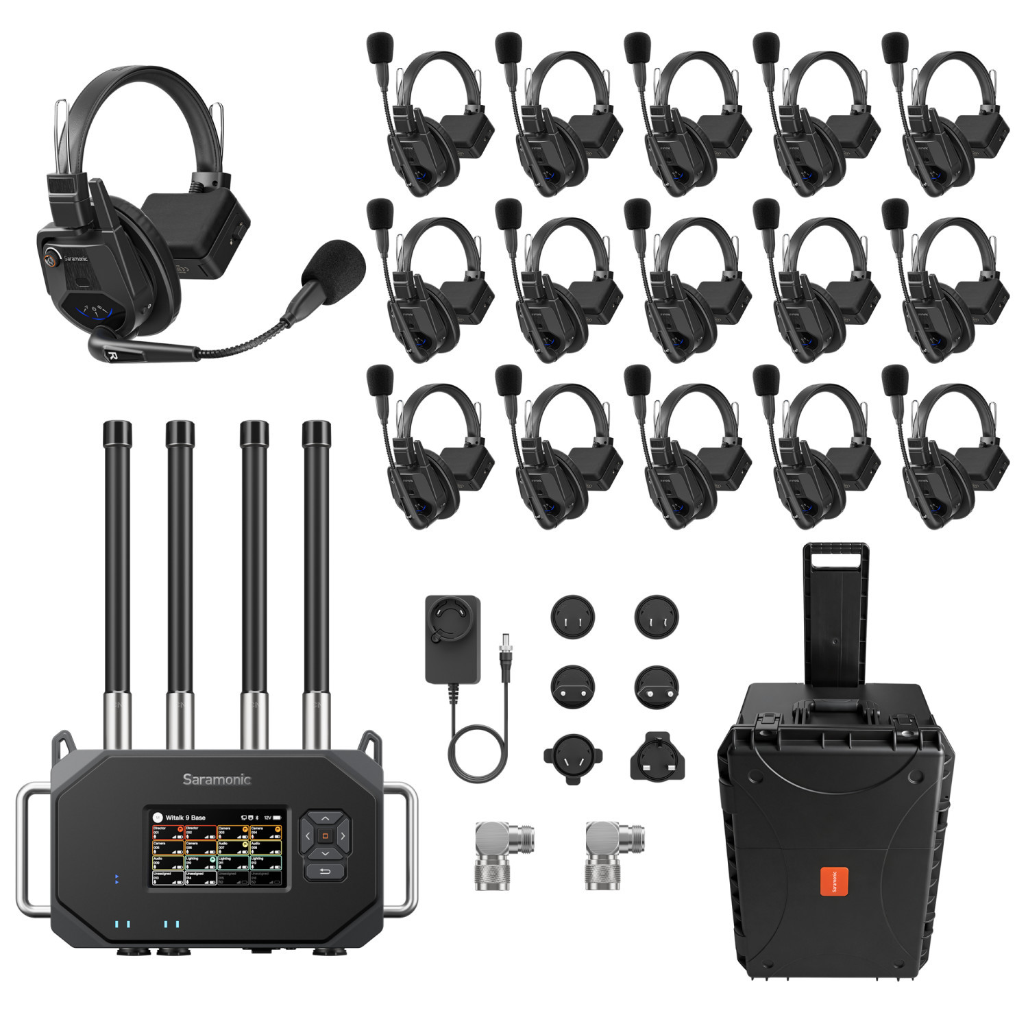 16x WiTalk9X & Base Sys G-Mnt | Saramonic