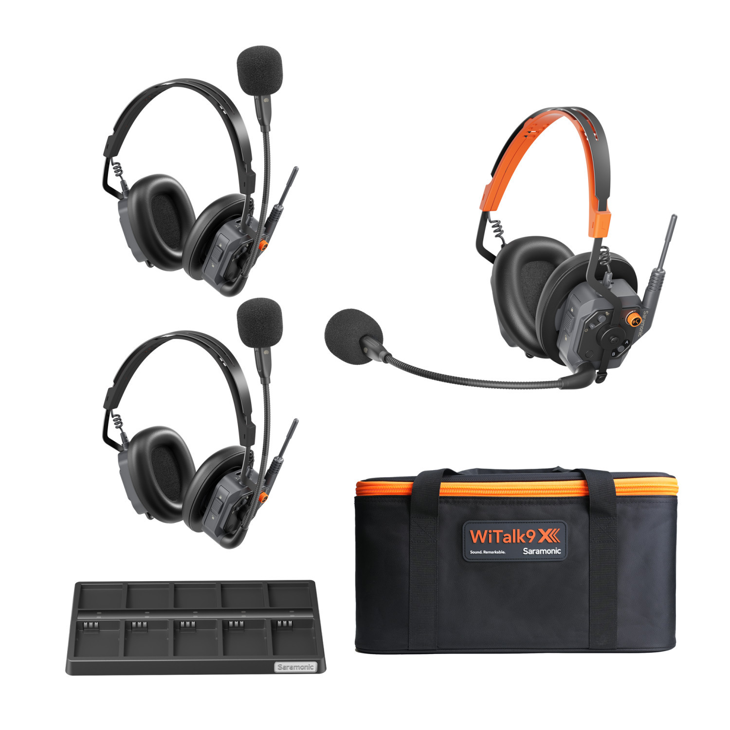 Saramonic ワイアレスデュアル超小型マイクロホンすマイクロフォンシステム WiTalk9X 3x Dual-Ear System | Saramonic