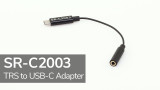 Saramonic SR-C2003 Adapter | Short USB-C Male to Gold-Plated Female 3.5mm TRS Cable