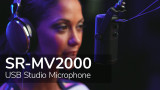 Saramonic SR-MV2000 USB Studio Microphone | Large Diaphragm Mic With Magnetic Tabletop Stand