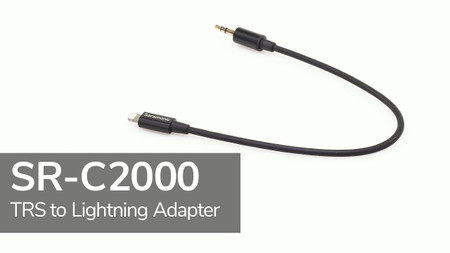 Saramonic SR-C2000 Adapter | Male 3.5mm TRS to Apple Lightning Connector Microphone & Audio Cable