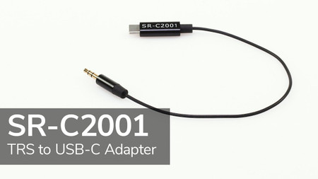 Saramonic SR-C2001 Adapter | Male 3.5mm TRS to USB-C Stereo or Mono Microphone and Audio Cable