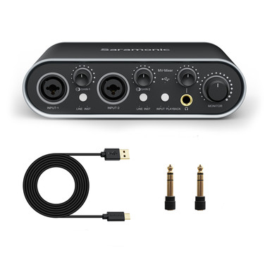 Dual Channel Sound Amplifier, 1/4 Inch Balanced Gain