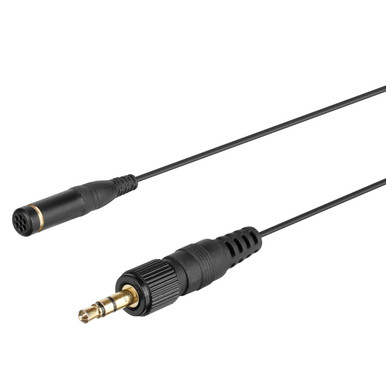 DK3B Omnidirectional Lavalier Microphone w/ Locking 3.5mm TRS for Sony UWP, UWP-D & WRT Transmitters