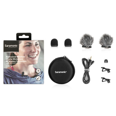 DK5B Water-Resistant Omni Lavalier w/ Locking 3.5mm TRS for Sony UWP, UWP-D & WRT Transmitters