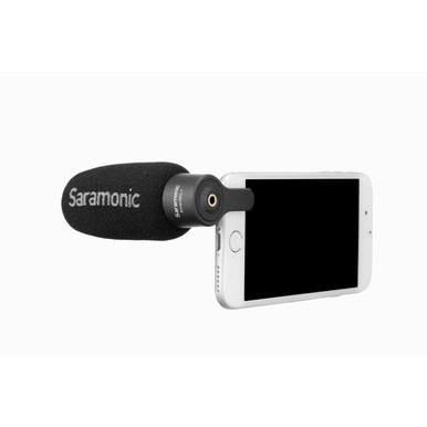 SmartMic+ Directional Mic with TRRS Connector & Headphone Out for Apple & Android Mobile Devices