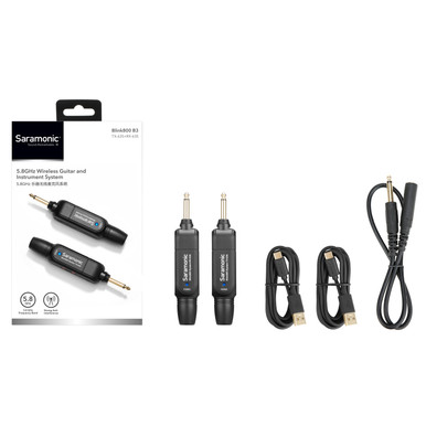 Blink 800 B3 5.8GHz Wireless Instrument System for Guitar, Bass, Keyboard & other 1/4" Instruments