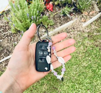 Purple paradise Keychain