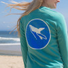 Pocketed Seafoam Whale Long Sleeve