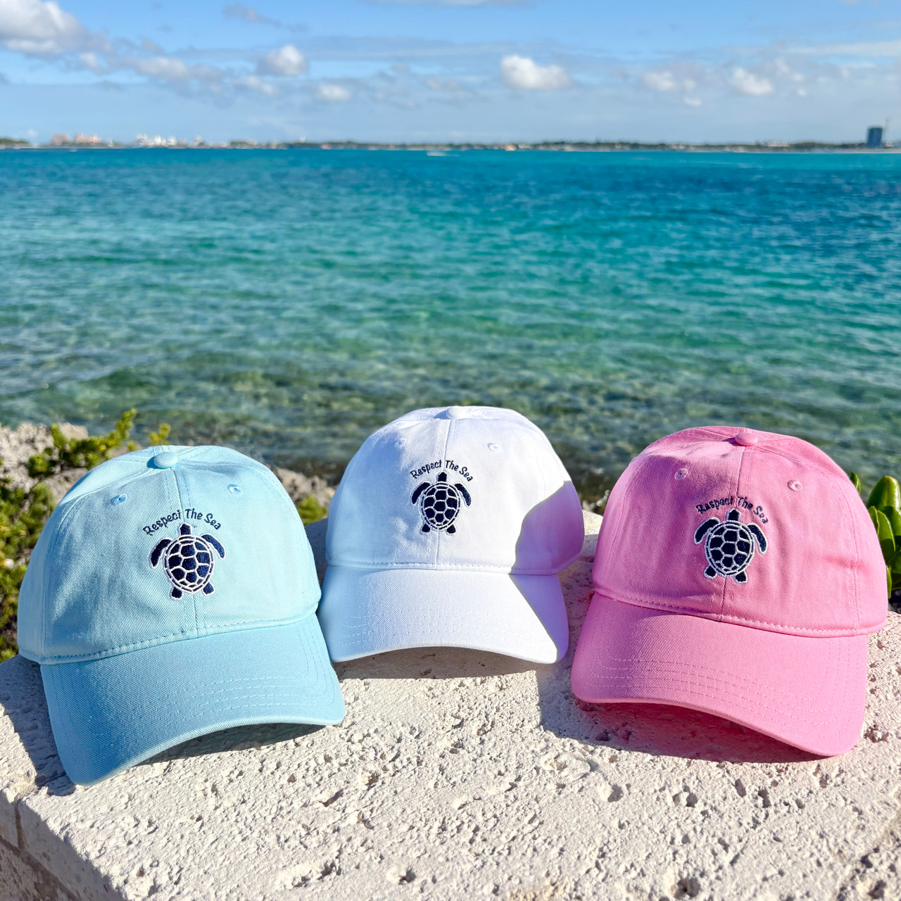 Sea Turtle Moonlight Cap – Machine-Embroidered Ocean Hat (Women’s Fit) Sea Turtle Hat: Ocean-inspired Embroidered Cap (adjustable  main image 4