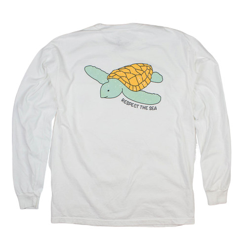 White Sea Turtle Long Sleeve