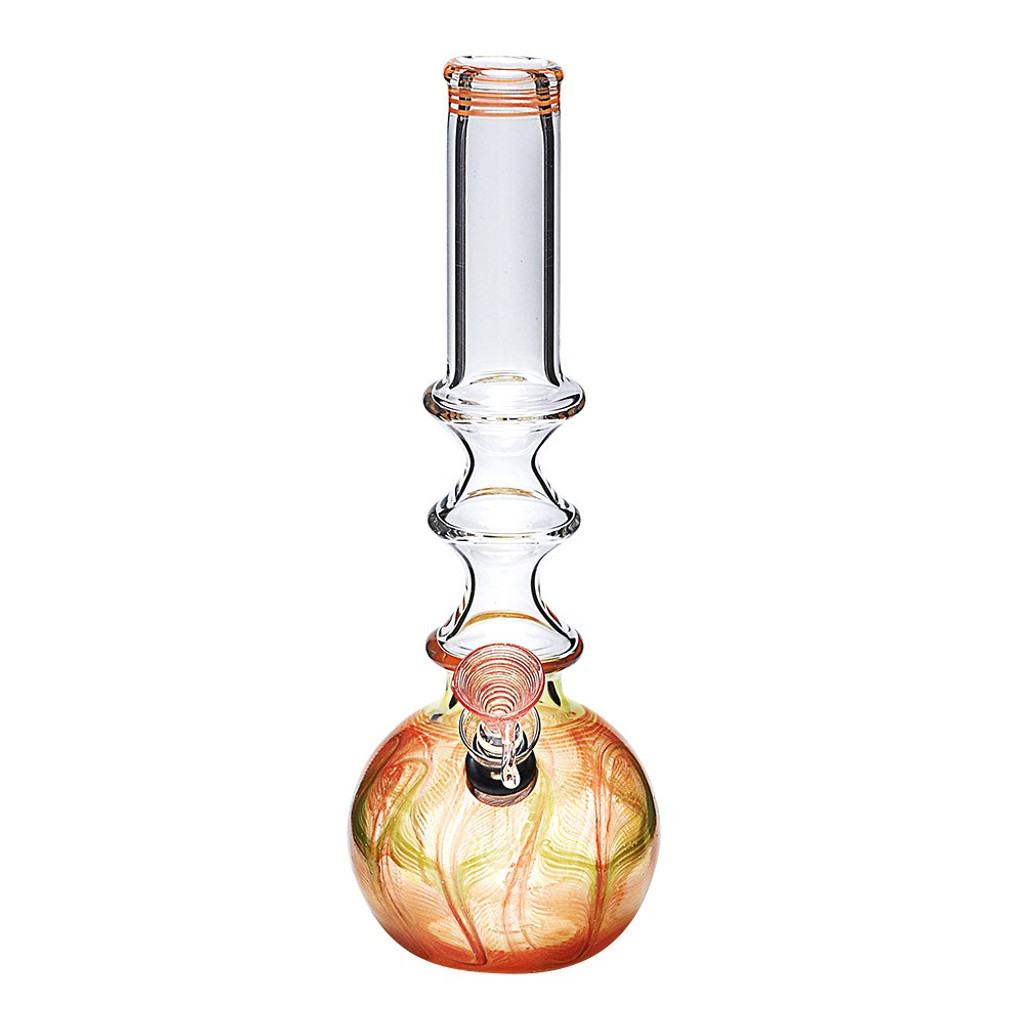  9" Three Ring Mixed Colored Water Pipe