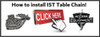 How to assemble Quantum 400 Travel Chain with Bolt, Assemble Quantum 400 Chain, Install Quantum 400 Travel Chain, Quantum 400 Travel Chain, Quantum 400 Chain, How do I assemble the chain on a Quantum 400, Tips to install chain on Quantum 400 Table