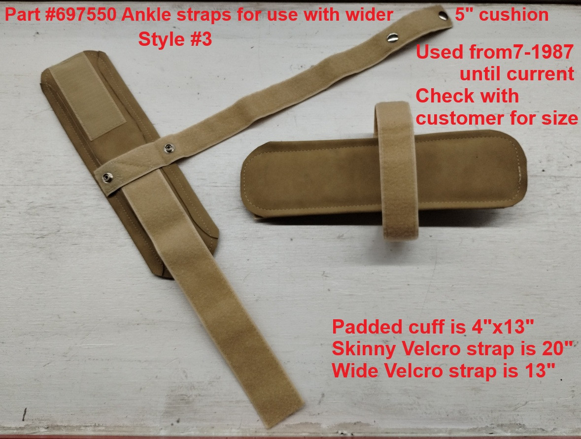 Lloyd Flexion Table Replacement Ankle Straps, Lloyd Table Ankle Straps, Lloyd Ankle Straps, Ankle Straps, Lloyd Table Ankle Straps for sale, Lloyd Flexion Ankle Straps, Flexion Ankle Straps, Lloyd Table Parts