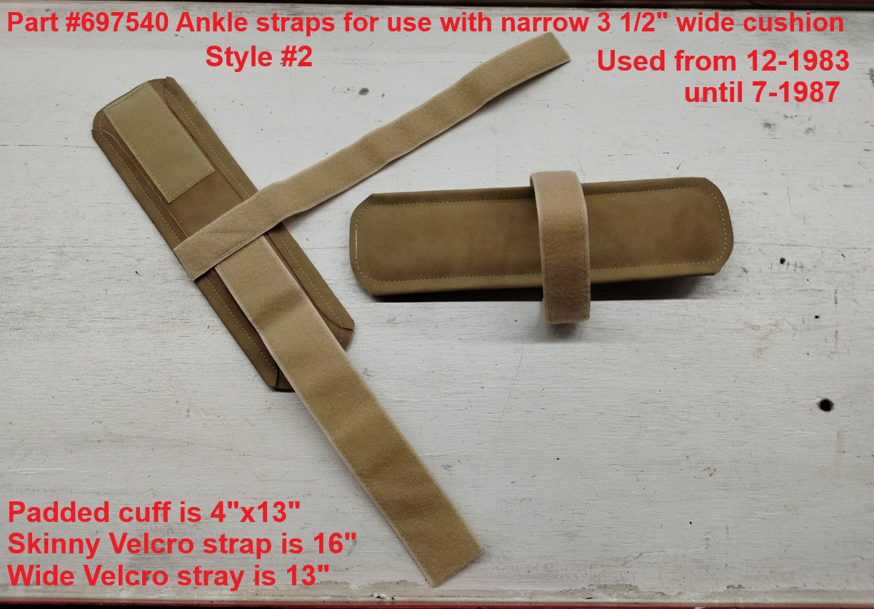 Lloyd Flexion Table Replacement Ankle Straps, Lloyd Table Ankle Straps, Lloyd Ankle Straps, Ankle Straps, Lloyd Table Ankle Straps for sale, Lloyd Flexion Ankle Straps, Flexion Ankle Straps, Lloyd Table Parts