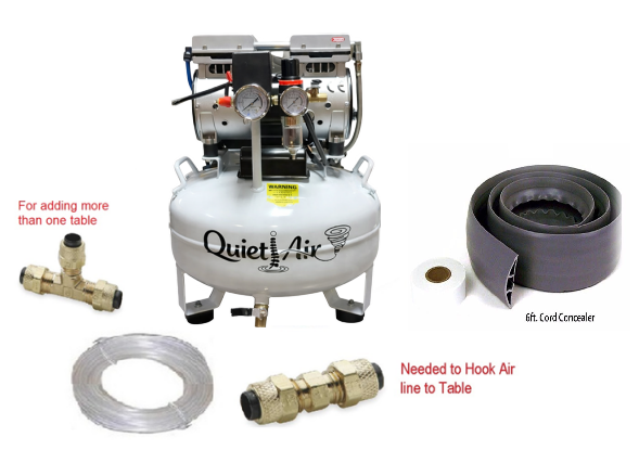 Looking for Chiropractic Table Large Quiet Oil Less Compressor with 25 FT Air Line, Connectors, and Cord Cover, Chiropractic Table Large Quiet Oil Less Compressor, Quiet Compressor Oil Less, Compressor, Compressors, Quiet Compressor, Quiet Compressors, Oil Less Compressor, Oil Less, chiropractic table compressor, table compressor?