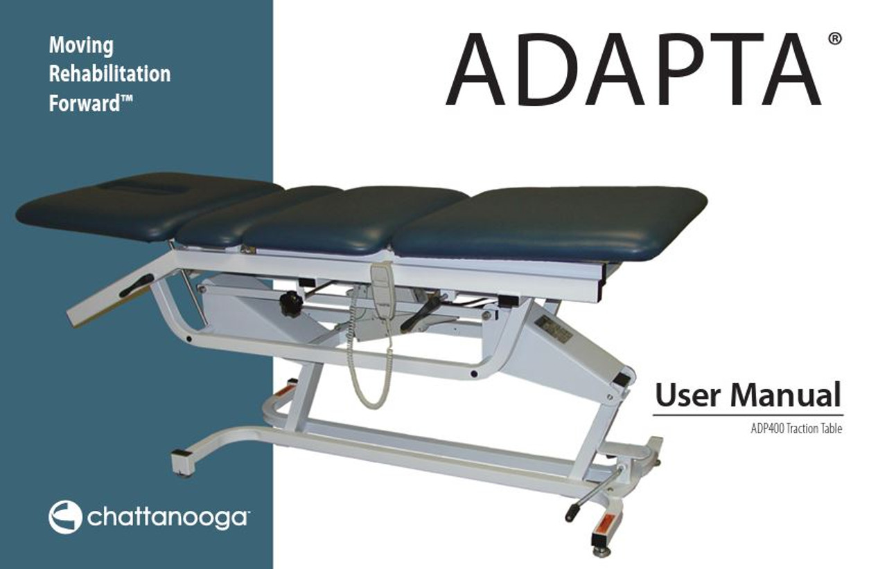 Looking for an Chattanooga Adapta User Manual, Chattanooga Adapta Table, Adapta Table, Chattanooga Adapta Manual, Chattanooga Manual, Chattanooga Adapta, Chattanooga Decompression Table Manual, Adapta Table Manual, ADP Manual, ADP Table?