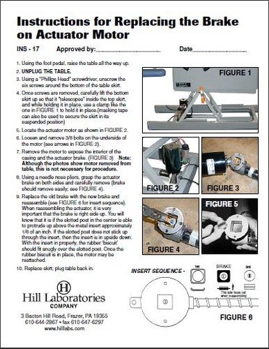 Instructions for Replacing the Brake & Puck on Hill Actuator Motor PDF ...