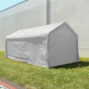 Heavy Duty Outdoor Canopy Carport Tent - 10 X 20 FT - White