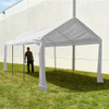 Heavy Duty Outdoor Canopy Carport Tent - 10 X 20 FT - White