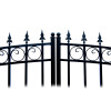 Steel Dual Swing Driveway Gate - LONDON Style - 12 x 6 Feet