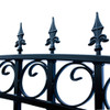 Steel Dual Swing Driveway Gate - PRAGUE Style - 12 x 6 Feet