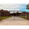 Steel Dual Swing Driveway Gate - PRAGUE Style - 12 x 6 Feet
