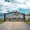 Steel Single Swing Driveway Gate - ST.LOUIS Style - 12 x 6 Feet