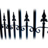 Steel Dual Swing Driveway Gate - VENICE Style - 14 x 6 Feet