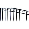 Steel Single Swing Driveway Gate - DUBLIN Style - 16 x 6 Feet