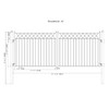 Steel Dual Swing Driveway Gate - STOCKHOLM Style - 16 x 6 Feet
