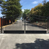 Steel Dual Swing Driveway Gate - VENICE Style - 16 x 6 Feet