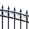 Steel Single Swing Driveway Gate - LONDON Style - 18 x 6 Feet