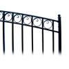 Steel Dual Swing Driveway Gate - PARIS Style - 18 x 6 Feet