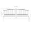 Steel Dual Swing Driveway Gate - PARIS Style - 18 x 6 Feet